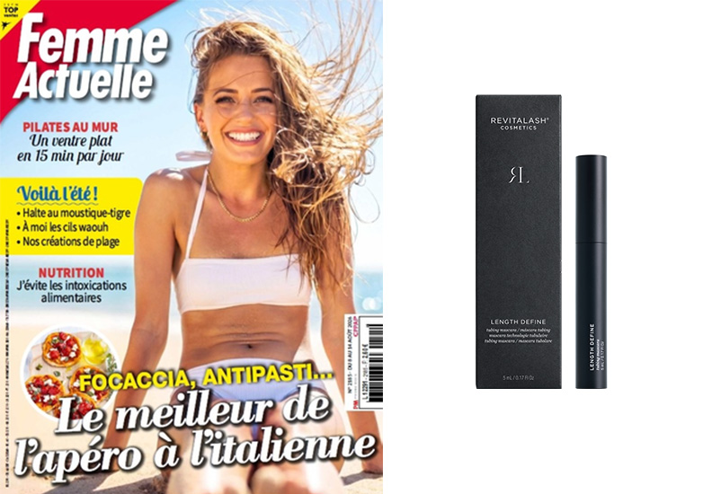 Length Define Tubing Mascara RevitaLash® Cosmetics paru dans Femme Actuelle - Août 2026